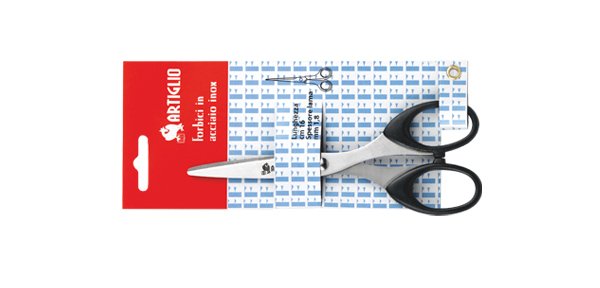 Artiglio 4370T stationery/craft scissors Universal Straight cut Black, Stainless steel