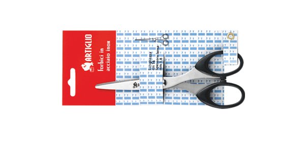 Artiglio 4370T forbici da cancelleria Universale Taglio a zig zag Nero, Acciaio inox