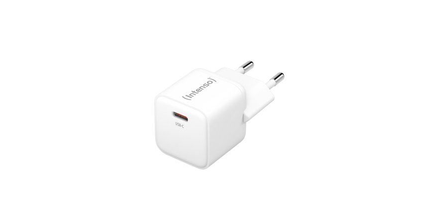 Intenso POWER ADAPTER USB-C GAN/7803022 Universale Bianco AC Ricarica rapida Interno
