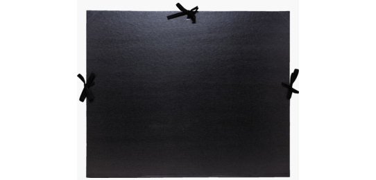Cartella portadisegni verniciato con nastri 32x45 cm - Per formato A3 - Nero