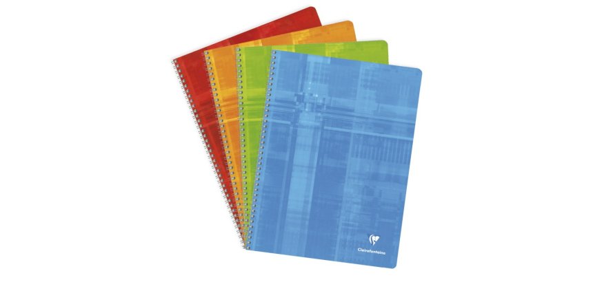 Cahier reliure intégrale 24x32 cm 180 pages grands carreaux - Assortis