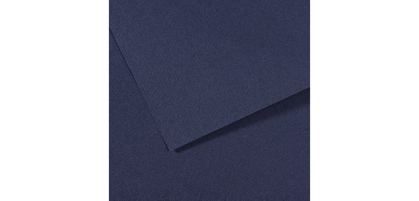Papier dessin canson feuille mi-teintes n 140 grain gelatine haute teneur coton 160g 50x x65cm unicolore bleu indigo