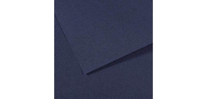Papier dessin canson feuille mi-teintes n 140 grain gelatine haute teneur coton 160g 50x x65cm unicolore bleu indigo