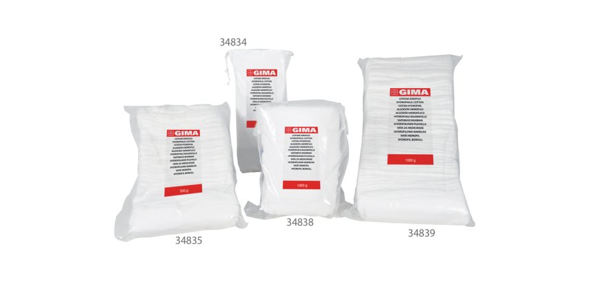 GIMA COTTON WOOL 250 g - Z folded