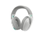 Logitech G G321 LIGHTSPEED, auriculares inalámbricos Bluetooth para gaming, comodidad y ajuste dinámicos, micrófono de varilla 16 kHz, PC, PS4, PS5, Nintendo Switch y dispositivos móviles (blanco)