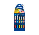 Pinceau pelikan griffix coloris et tailles assortis   blister 5 unites