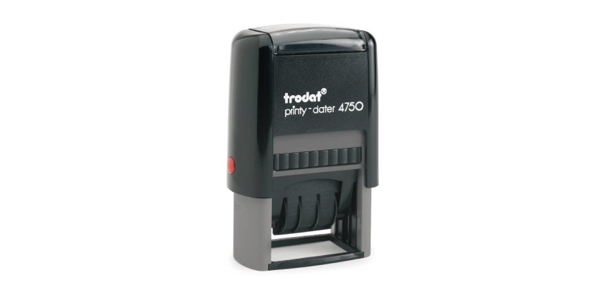 Trodat 4750 Self-Inking Text/Date stamp