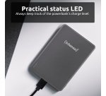 Intenso MW5000 Magnetic Power Bank 5000 mAh – MagSafe Compatible, 15W Wireless Charging, 20W USB-C PD, Slim & Compact – Tested in Germany – Gray