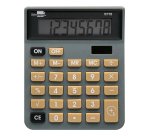 Calculadora liderpapel sobremesa xf18 8 digitos solar y pilas color gris 127x105x24 mm