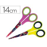 Ciseaux liderpapel décor 5/8 ans lames acier inoxydable décorées pointe arrondie anti-coupe 140mm