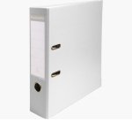 Classeur à levier exacompta a4 polypropylène dos 80mm coloris blanc