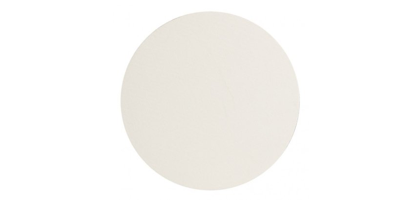 Prêt à peindre carton toilé Ø 30cm 3mm - Blanc