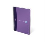 Répertoire Oxford office Urban mix A5 ligné 7mm 180 pages reliure spirale couverture polypro coloris assortis