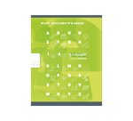 Cahier Travaux Pratiques Écriture piqué 8000 CARTE 17x22 cm 32 pages double ligne 4 mm + interligne verticale/uni 90 g - Vert anis