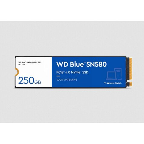 Western Digital Blue SN580 250 Go M.2 PCI Express 4.0 NVMe TLC