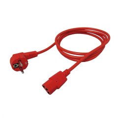 ROLINE 19081010 Rosso 1,8 m CEE7/7 Accoppiatore C13