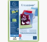 Protege-documents personnalisable exacompta     polypropylene semi-rigide     24x32cm 120 vues coloris