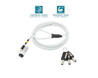 Mobilis 001329 cable antirrobo Blanco 1,8 m