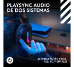 Logitech G Auriculares inalámbricos Astro A20 X LIGHTSPEED para gaming para PS5, Xbox, Switch y PC con PLAYSYNC AUDIO de dos sistemas, Bluetooth, RGB LIGHTSYNC y micrófono con varilla de 48 kHz.