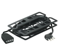 bticino 2536N prolunghe e multiple 5 m 1 presa(e) AC Interno Nero
