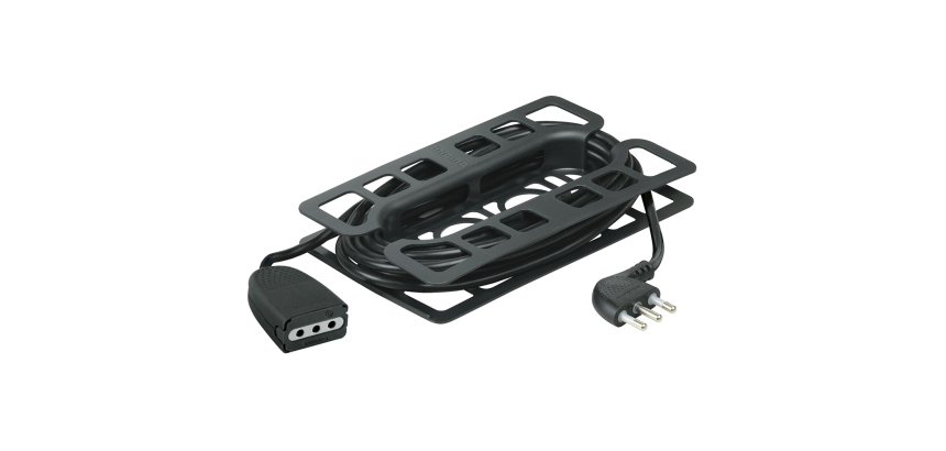 bticino 2536N prolunghe e multiple 5 m 1 presa(e) AC Interno Nero