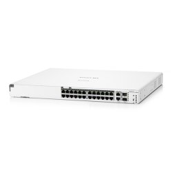 HPE Aruba Networking Aruba Instant On 1960 24G 20p Class4 4p Class6 PoE 2XGT 2SFP+ 370W Géré L2+ Gigabit Ethernet (10/100/1000) Connexion Ethernet, supportant l'alimentation via ce port (PoE) 1U Blanc