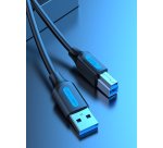 Vention Cable USB 3.0 Impresora COOBI/ USB Tipo-B Macho - USB Macho/ 3m/ Negro