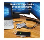 Tripp Lite U442-DOCK8G-GG station d'accueil Avec fil USB 3.2 Gen 1 (3.1 Gen 1) Type-C Noir, Gris