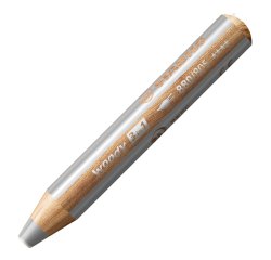 Crayon stabilo woody 3 in 1 multi-talents coloris argent