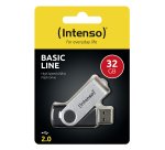 Intenso Basic Line USB-Flash-Laufwerk 32 GB USB Typ-A 2.0 Schwarz, Silber