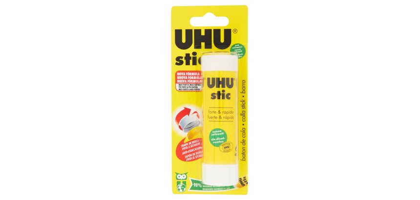 Colle blanche uhu stic 40 g sans solvant lavable a l eau