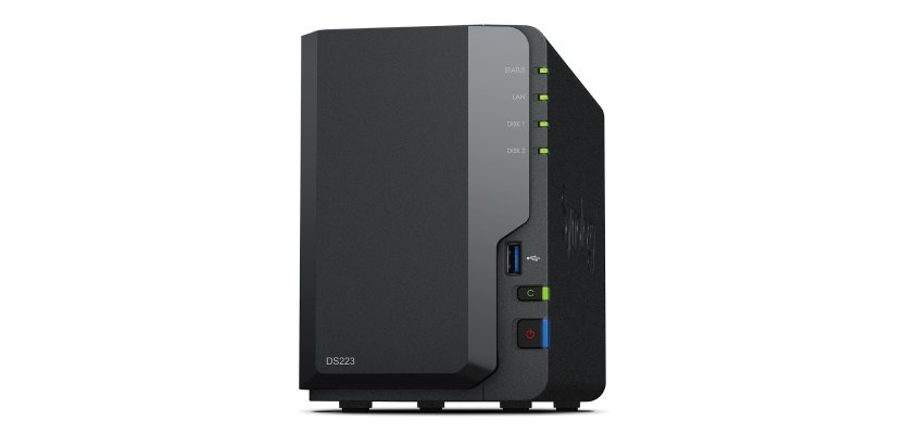 Synology DiskStation DS223 serveur de stockage NAS Bureau Realtek RTD1619B 2 Go DDR4 0 To