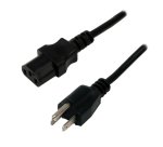 MCL MC903-2M câble électrique Noir Prise d'alimentation type B Coupleur C13