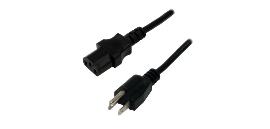 MCL MC903-2M câble électrique Noir Prise d'alimentation type B Coupleur C13
