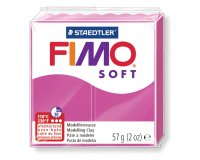 Pâte à modeler fimo soft coloris framboise pain 57g
