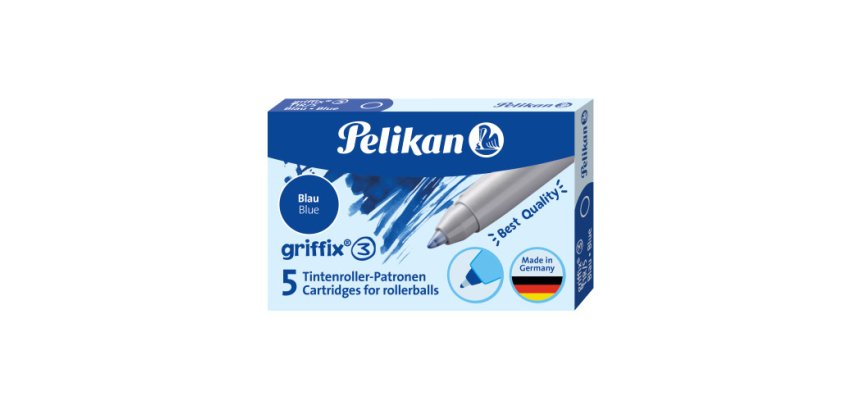 Cartouche encre pelikan griffix coloris bleu etui 5   unites