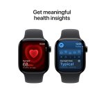 Apple Watch Series 11 GPS + Cellular 42mm Jet Black Aluminium Case with Black Sport Band - S/M
