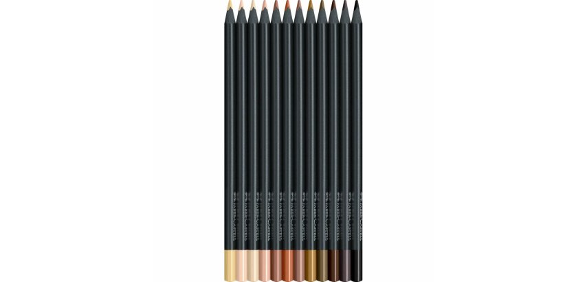 FABER-CASTELL Crayon de couleur triangulaire Black Edition
