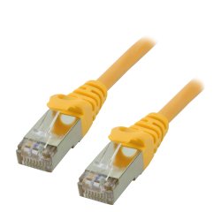 MCL Cable RJ45 Cat6 0.5m Yellow câble de réseau Jaune 0,5 m F/UTP (FTP)