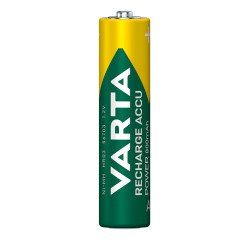 Varta Recharge Accu Power AAA 800 mAh Blister da 4 (Batteria NiMH Accu Precaricata, Micro, ricaricabile, pronta all'uso)