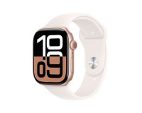 Apple Watch Series 10 OLED 46 mm Digital 416 x 496 Pixeles Pantalla táctil Oro rosa Wifi GPS (satélite)