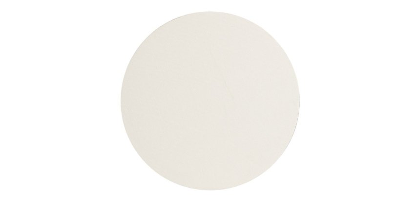 Prêt à peindre carton toilé Ø 40cm 3mm - Blanc