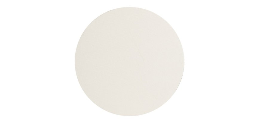 Prêt à peindre carton toilé Ø 40cm 3mm - Blanc