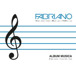 Fabriano ?Music Book writing notebook 16 sheets White