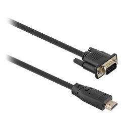 Câble hdmi mâle / vga mâle 2m - noir HDMIVGA2