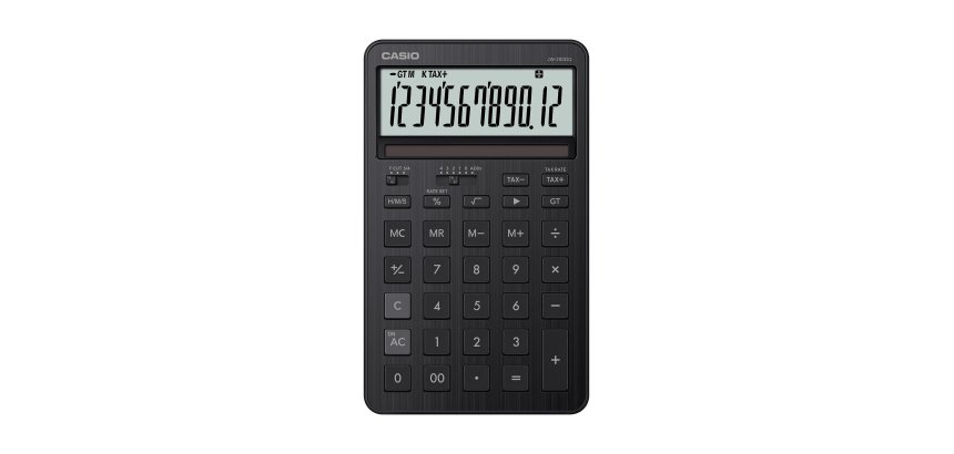 Casio JW-200DQ calcolatrice Desktop Calcolatrice di base Nero
