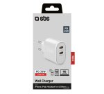 SBS Chargeur secteur Power Delivery 35 W 2x USB-C