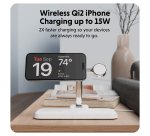 HYPER HJ3004WHGL mobile device charger Headphones, Smartphone, Smartwatch Silver, White DC, USB Wireless charging Fast charging Indoor