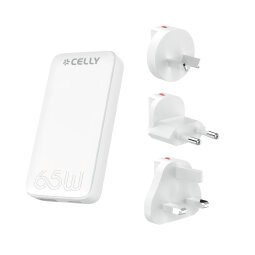 Celly TCTRAVELUNI65W cargador de batería USB