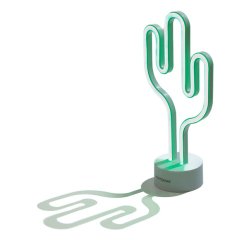 Muitomas NEONTCACTUS lampada da tavolo Lampadina/e non sostituibile/i Neon Bianco